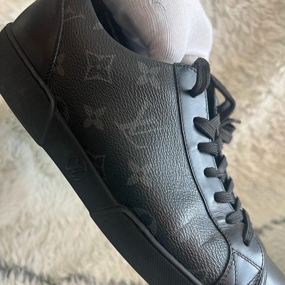 Louis Vuitton Monogram Shoes Size 7.5 in Graphite - Picture 3 of 8